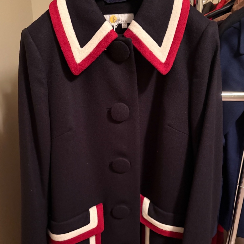 Boden Navy Blue Coat - Picture 7 of 11